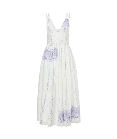 Philosophy Di Lorenzo Serafini Floral-print Maxi Dress In White