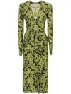 Philosophy Di Lorenzo Serafini Floral Print Jersey Dress In Green
