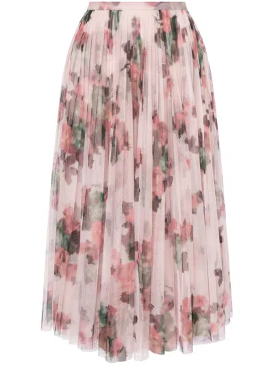 PHILOSOPHY DI LORENZO SERAFINI FLORAL-PRINT MIDI SHIRT