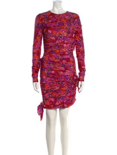 Pre-owned Philosophy Di Lorenzo Serafini Floral Print Mini Dress In Pink