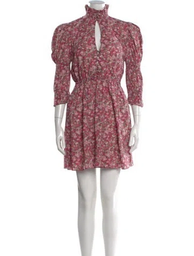 Pre-owned Philosophy Di Lorenzo Serafini Floral Print Mini Dress In Pink