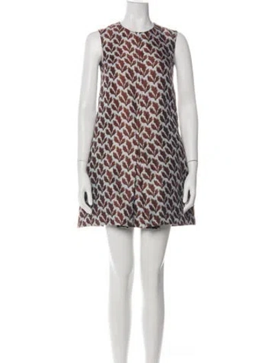 Pre-owned Philosophy Di Lorenzo Serafini Floral Print Mini Dress W/ Tags In Green