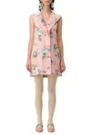 Philosophy Di Lorenzo Serafini Floral Taffeta Mini Dress In Pink