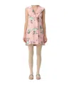 Philosophy Di Lorenzo Serafini Floral Taffeta Mini Dress In Pink