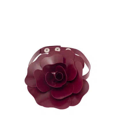Philosophy Di Lorenzo Serafini Flower Necklace In Wine Red