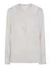 Philosophy Di Lorenzo Serafini Fluid Crepe Mini Shirt In Blanco
