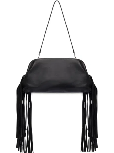 Philosophy Di Lorenzo Serafini Fringed Clutch Bag In Black