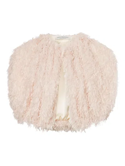 Philosophy Di Lorenzo Serafini Fringed Jacket In Pink