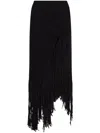Philosophy Di Lorenzo Serafini Fringed Maxi Skirt In Black