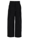 Philosophy Di Lorenzo Serafini Wide-leg Cotton Stretch Pant In Black