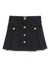 Philosophy Di Lorenzo Serafini Gabardine Pleated Skirt In Blue