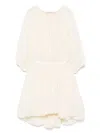 Philosophy Di Lorenzo Serafini Gathered Mini Dress In Neutrals