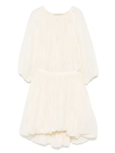 Philosophy Di Lorenzo Serafini Gathered Mini Dress In Neutrals