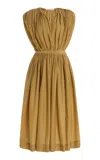 Philosophy Di Lorenzo Serafini Gathered Midi Dress In Neutral