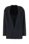 Philosophy Di Lorenzo Serafini Charcoal Stretch Polyester Blend Blazer