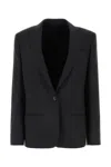 Philosophy Di Lorenzo Serafini Charcoal Stretch Polyester Blend Blazer