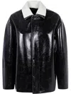 Philosophy Di Lorenzo Serafini Glass Effect Coated Wool Jacket For Women In Gray