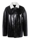 Philosophy Di Lorenzo Serafini Glass Effect Coated Wool Jacket For Women In Grey