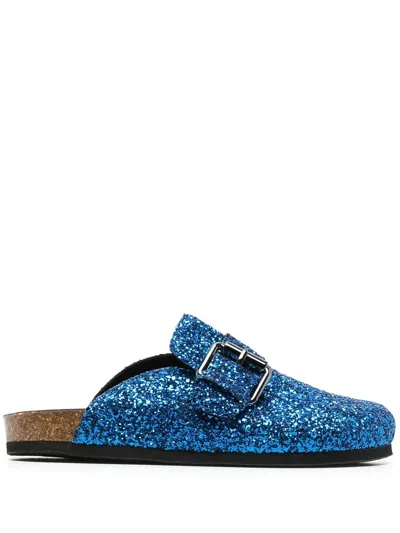 Philosophy Di Lorenzo Serafini Sparkling Round Toe Slippers In Blue