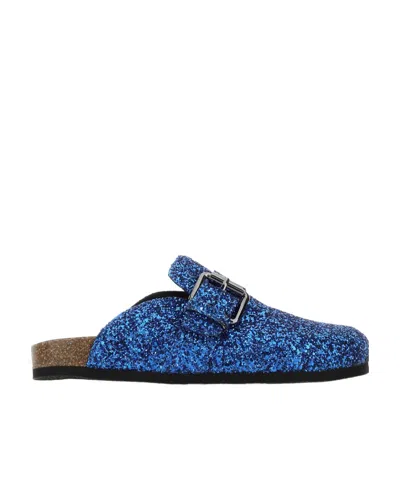 PHILOSOPHY DI LORENZO SERAFINI PHILOSOPHY DI LORENZO SERAFINI GLITTERED SLIP-ON SANDALS
