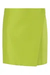 Philosophy Di Lorenzo Serafini Wraparound-style Mini Skirt In Verde