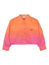 Philosophy Di Lorenzo Serafini Gradient-effect Cropped Shirt In 橘色