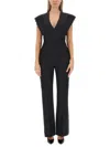 Philosophy Di Lorenzo Serafini Tailored Waist Flare Jumpsuit