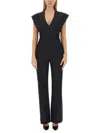 Philosophy Di Lorenzo Serafini Tailored Waist Flare Jumpsuit