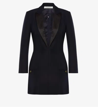 Philosophy Di Lorenzo Serafini Grain De Poudre Minidress In Dark Blue
