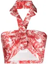 Philosophy Di Lorenzo Serafini Graphic-print Sleeveless Top In Rot