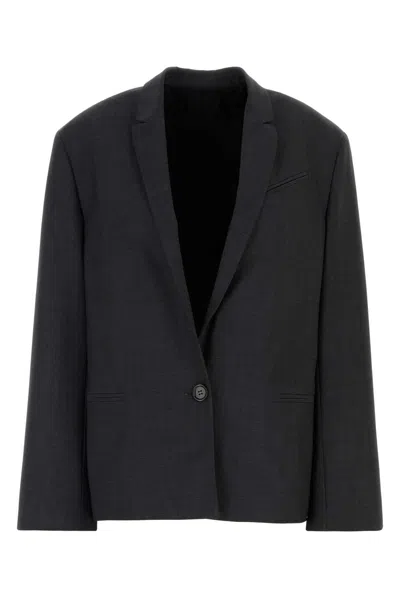 Philosophy Di Lorenzo Serafini Graphite Stretch Jersey Blazer In Gray