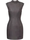 Philosophy Di Lorenzo Serafini Panelled Mini Dress In Grey