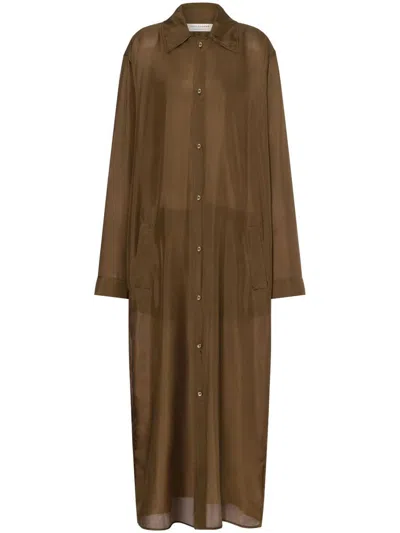 PHILOSOPHY DI LORENZO SERAFINI PHILOSOPHY DI LORENZO SERAFINI HABOTAI SILK WASH LONG COAT