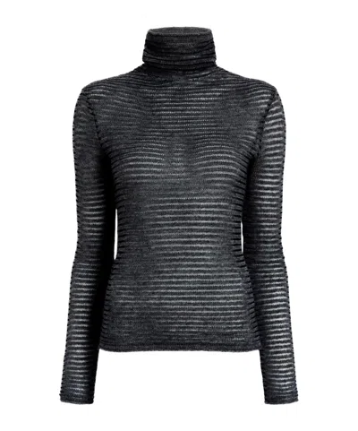 Philosophy Di Lorenzo Serafini Hailey Striped Sweater In Black