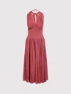 PHILOSOPHY DI LORENZO SERAFINI PHILOSOPHY DI LORENZO SERAFINI HALTERNECK MESH MAXI DRESS