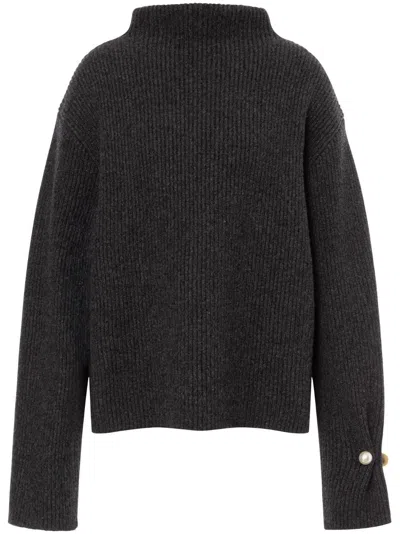 Philosophy Di Lorenzo Serafini High-neck Ribbed Jumper In Grey
