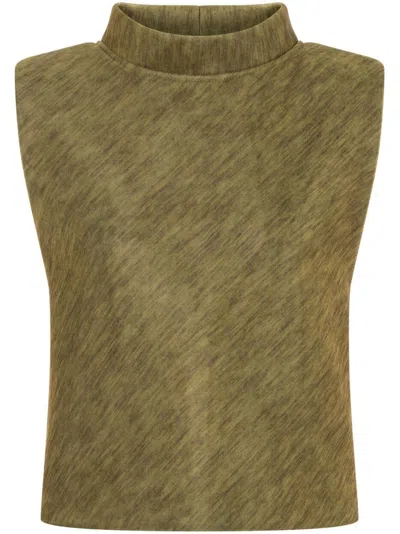 Philosophy Di Lorenzo Serafini High-neck Sleeveless Top In 绿色