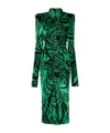 Philosophy Di Lorenzo Serafini High-necked Long Sleeve Dress In Green