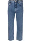 Philosophy Di Lorenzo Serafini High-rise Cropped Jeans In Blau