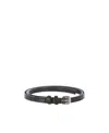 Philosophy Di Lorenzo Serafini High-shine Buckle Belt In Black