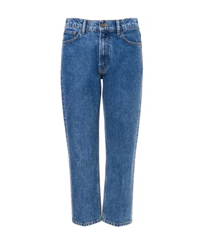 Philosophy Di Lorenzo Serafini High-waist Cropped Slim-cut Jeans In Blue