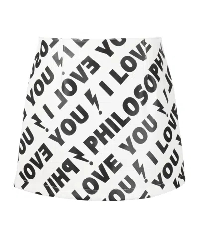 PHILOSOPHY DI LORENZO SERAFINI PHILOSOPHY DI LORENZO SERAFINI HIGH WAIST MINI SKIRT