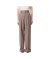 Philosophy Di Lorenzo Serafini High-waist Straight Leg Trousers In Gray