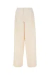 Philosophy Di Lorenzo Serafini Pastel Pink Stretch Polyester Blend Pant In Avorio