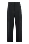 Shop Philosophy Di Lorenzo Serafini High-waist Tapered-fit Trousers