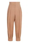 Philosophy Di Lorenzo Serafini High-waist Tapered-fit Trousers In Beige