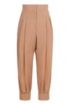 Philosophy Di Lorenzo Serafini High-waist Tapered-fit Trousers In Beige