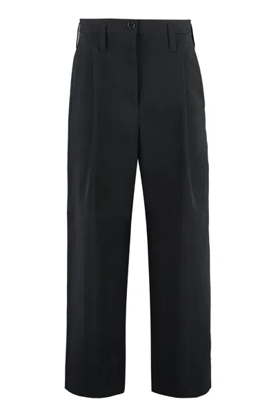 Philosophy Di Lorenzo Serafini Cotton Trousers In Black