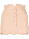 Philosophy Di Lorenzo Serafini High-waisted Mini Shorts In Neutrals