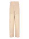 Philosophy Di Lorenzo Serafini High-waisted Panelled Trousers In Neutral